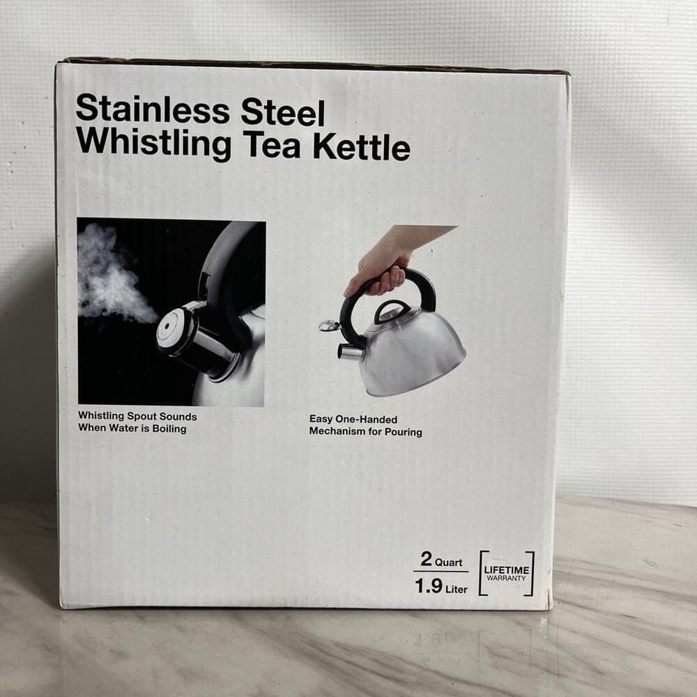 2-Quart Stainless Steel Tea Kettle with Whistle - Thumbnail 4