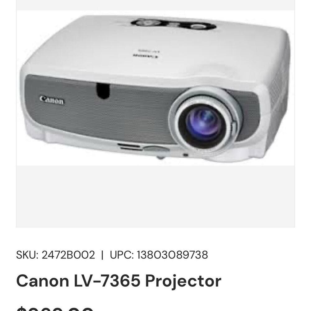 Canon LV-7365 Projector - Thumbnail 8