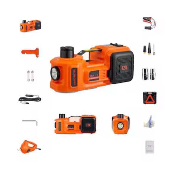 SVOPES Orange 5-Ton Aluminum/Steel Electric Jack kit - Thumbnail 8