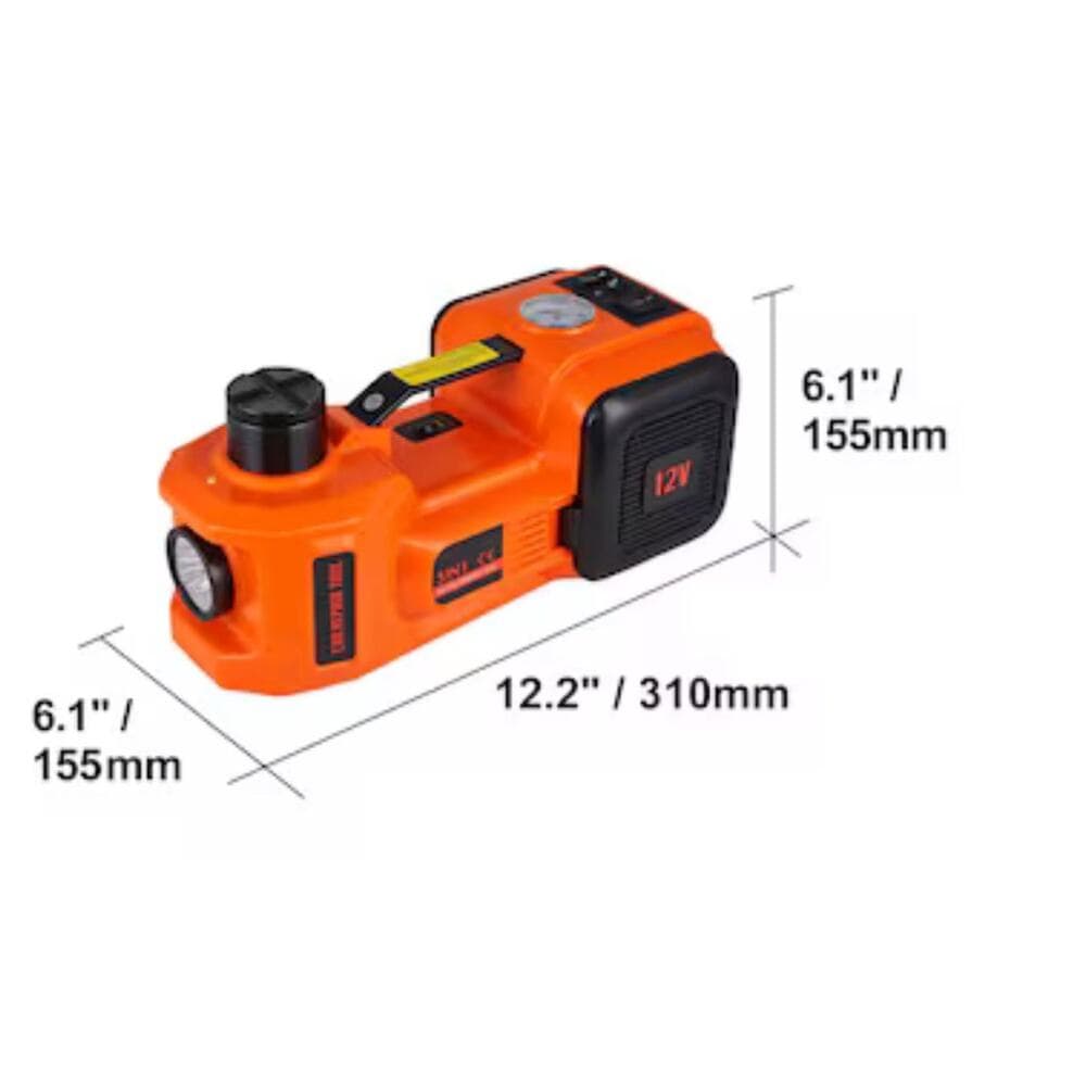 SVOPES Orange 5-Ton Aluminum/Steel Electric Jack kit - Thumbnail 5