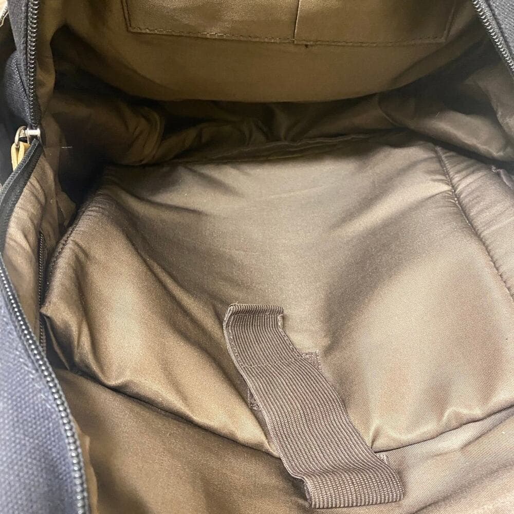 The Idyll of Collie Striped Canvas Backpack With Adjustable Straps Locker bag - Thumbnail 6