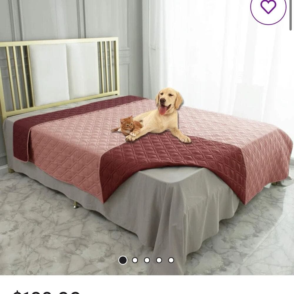 Ameritex Waterproof Dog Bed Cover Pet Blanket For Furniture Bed Couch Sofa Rever - Thumbnail 5