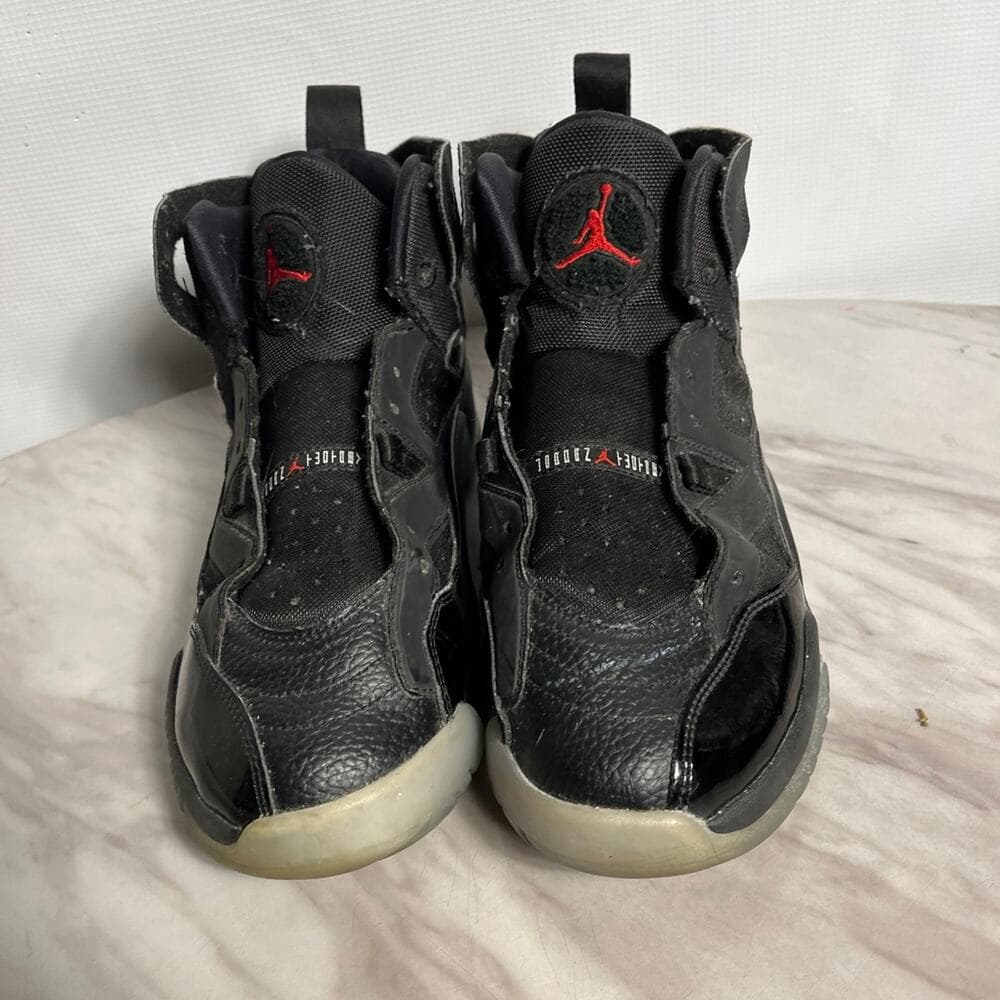 Nike Air Jordan Jumpman Two Trey Shoes Black Red Men's Size 7 Y