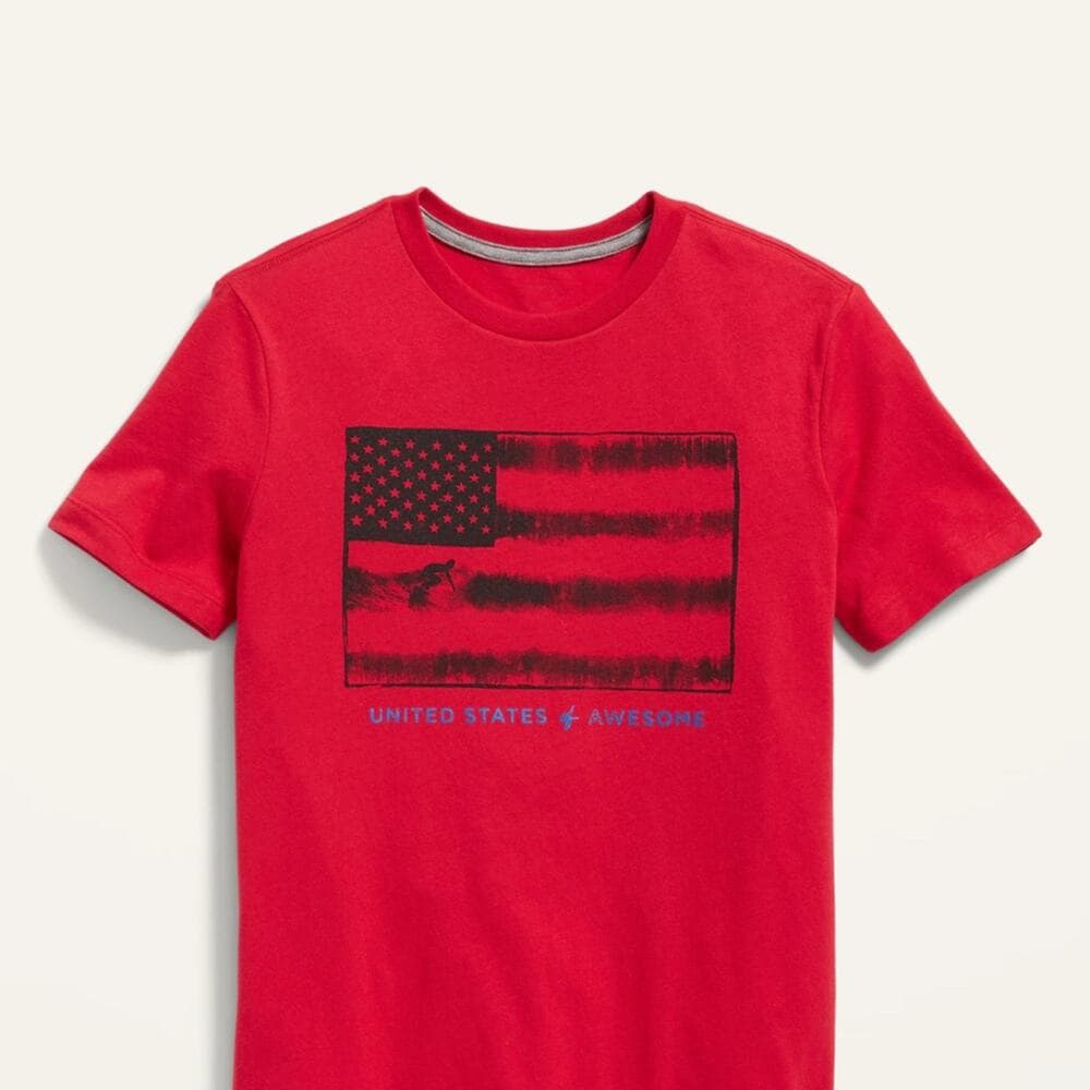 Old Navy Graphic Crew-Neck T-Shirt For Boys Size 8 - Thumbnail 5