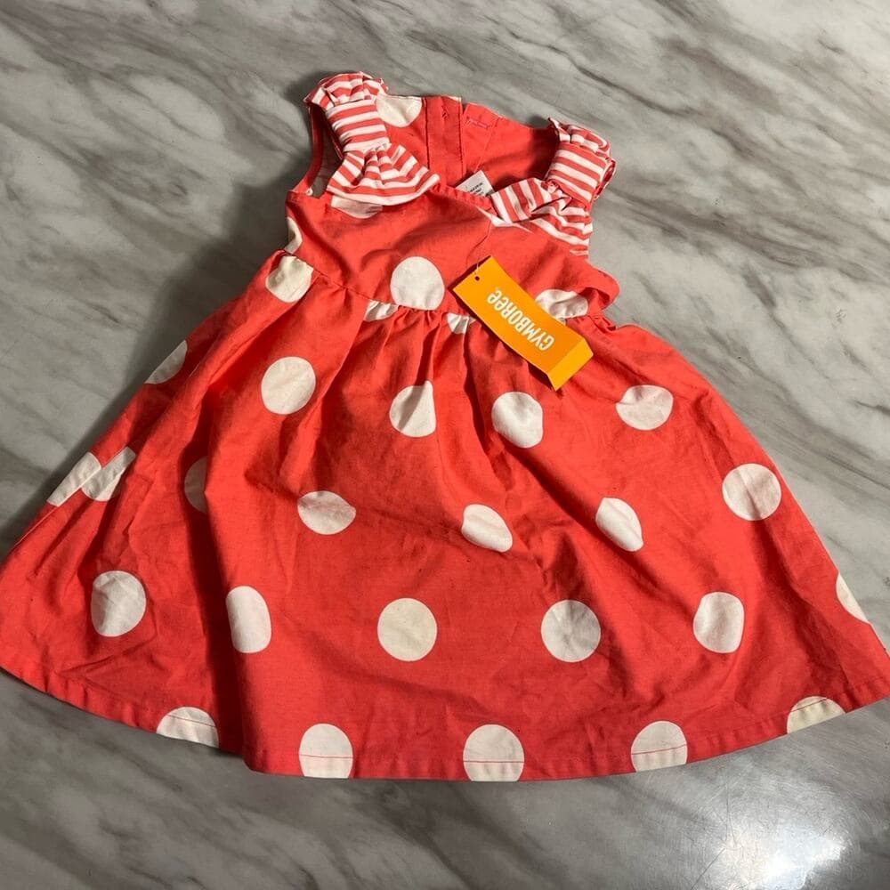 Gymboree ice cream parlor Bow Polka Dots Dress 12-18 months Toddler Girls