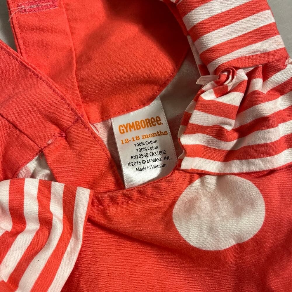 Gymboree ice cream parlor Bow Polka Dots Dress 12-18 months Toddler Girls - Thumbnail 5