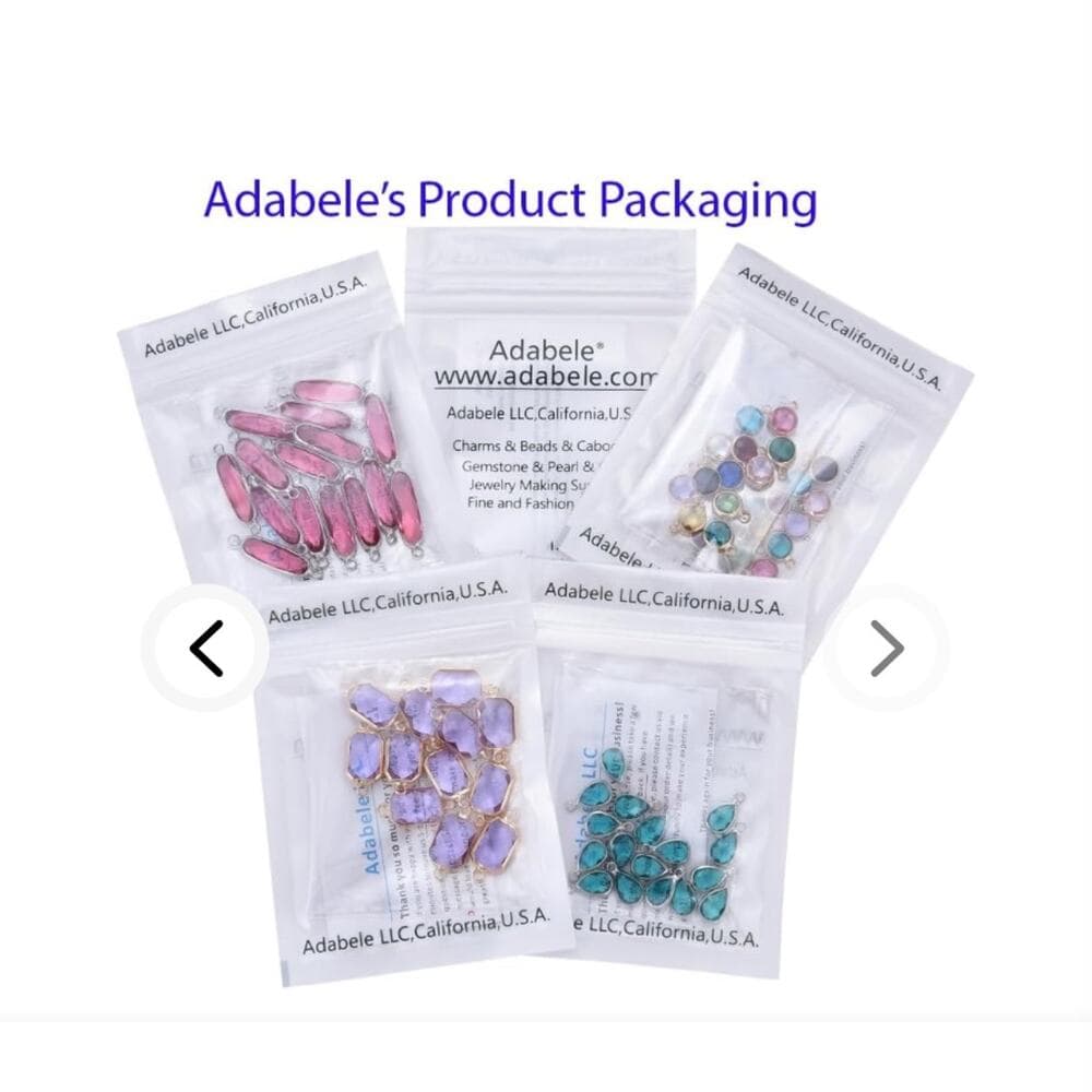 Adabele 1 Set Grade A Mixed Dangle Birthstone Charm 6mm - Thumbnail 5