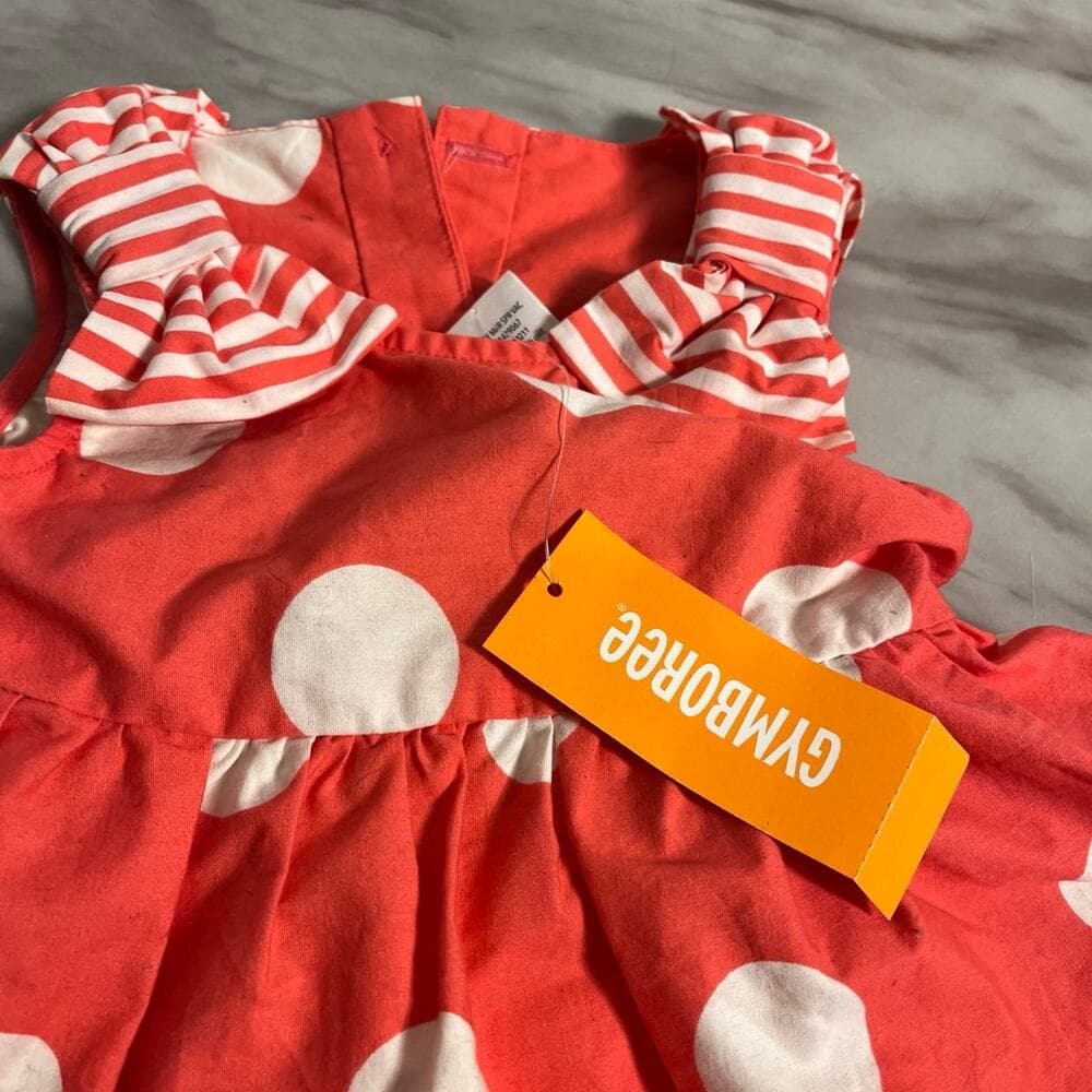 Gymboree ice cream parlor Bow Polka Dots Dress 12-18 months Toddler Girls - Thumbnail 2