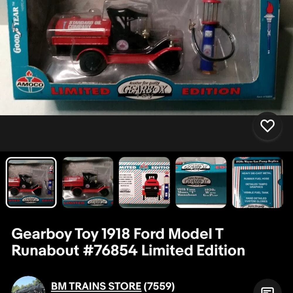 Gearboy Toy 1918 Ford Model T Runabout Limited Edition - Thumbnail 7