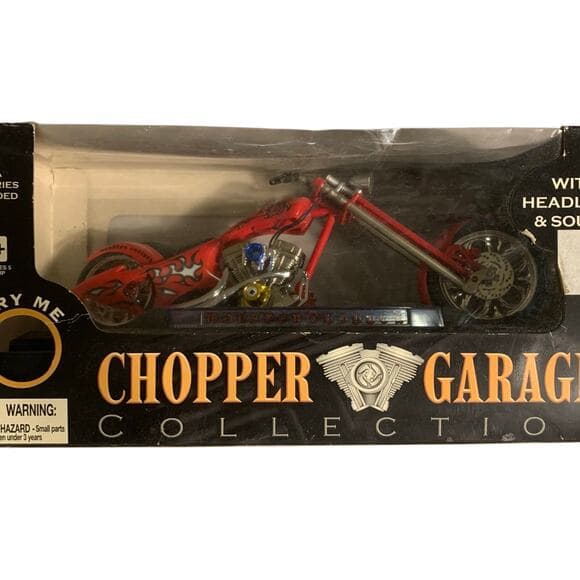 Chopper Garage Collection Motorcycle Toy - Thumbnail 6