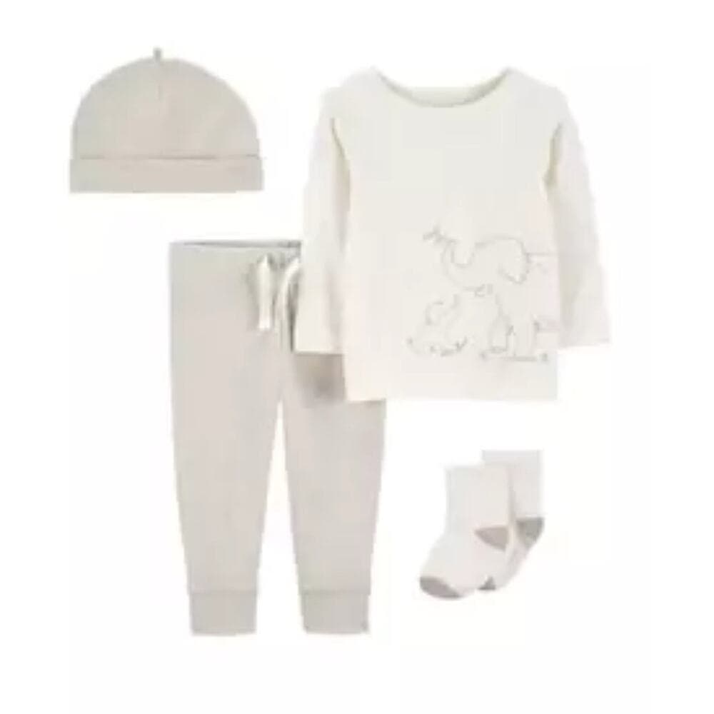 Carter’s Baby Boys Ribbed Set Size 9 m - Thumbnail 6