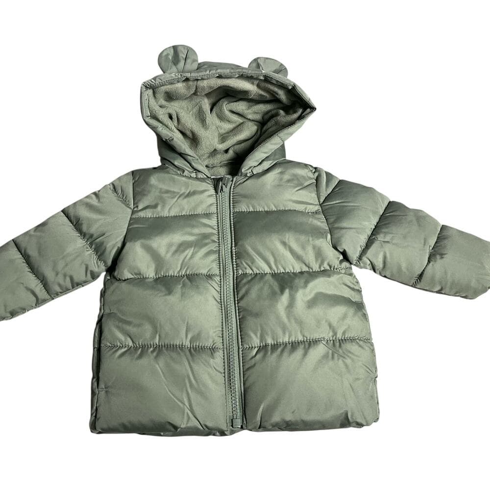 Old Navy Unisex Water-Resistant Quilted Puffer Jacket for Baby Size 6-12 - Thumbnail 3