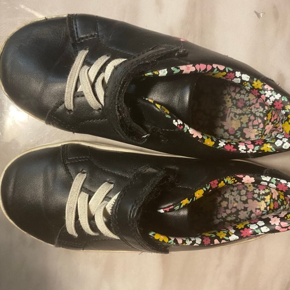 Carters Girls Toddler Perrie Casual Sneakers, Black, Size Toddler 12 - Thumbnail 3