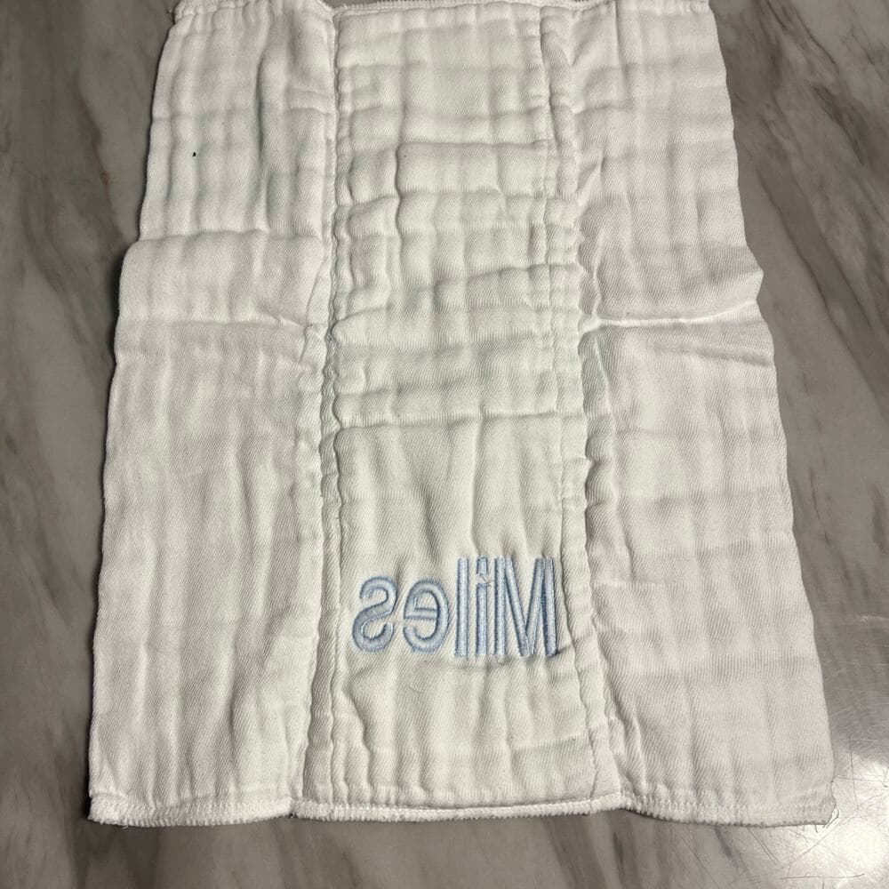 Baby•Jars Blue/White Baby Cloth - Thumbnail 2