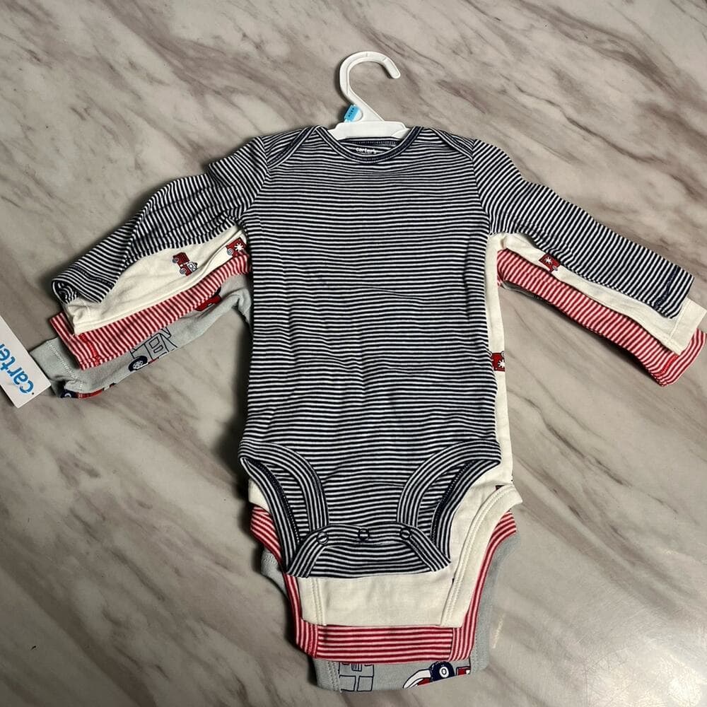 Baby 4 Piece Set Size 6 Months Fire Truck - Thumbnail 3