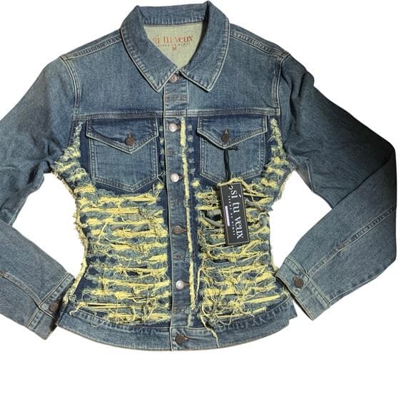 Si tu veux Women’s Jean Jacket size medium - Thumbnail 4