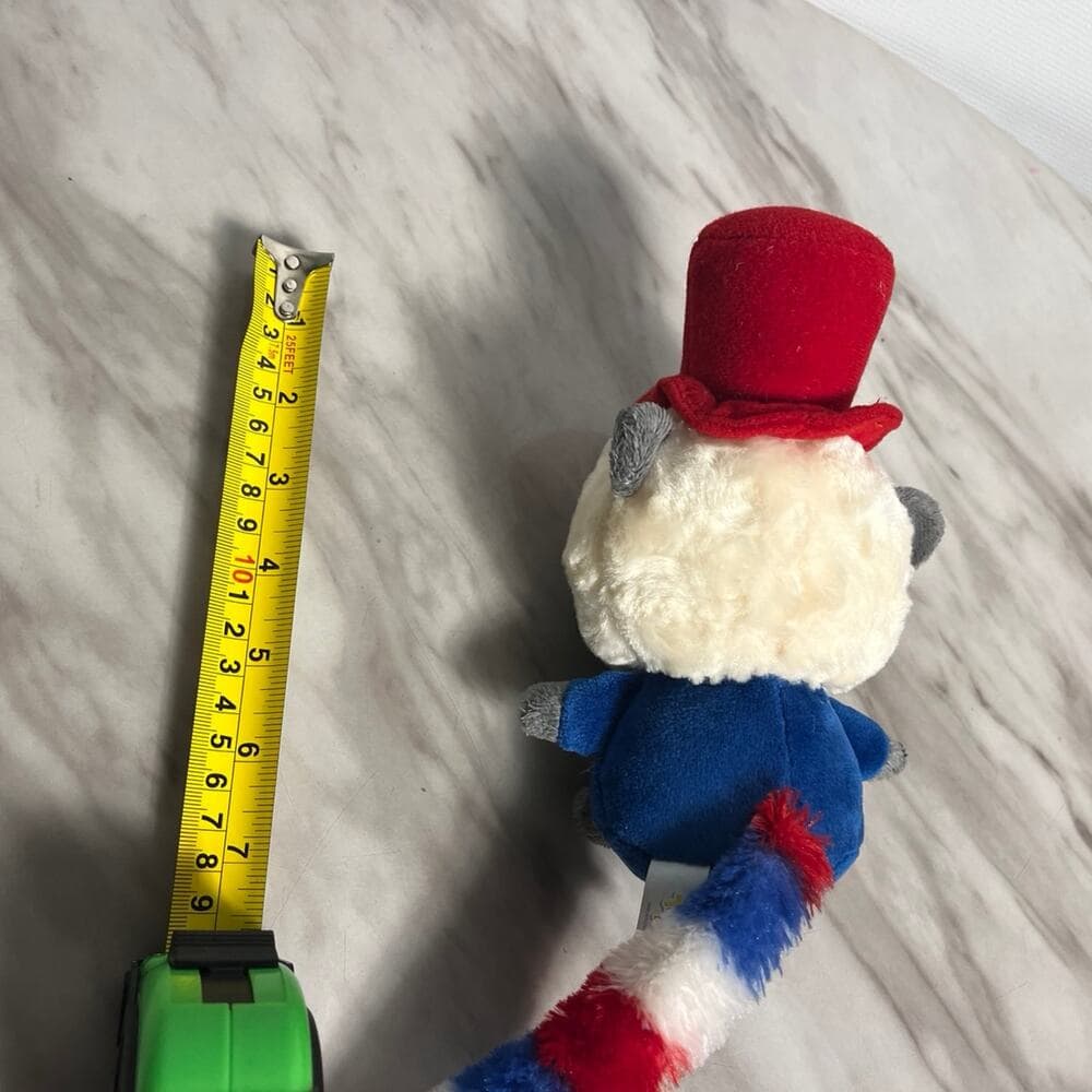 Yoohoo "Union Jack Hat" Bush Baby Collectible Plush Aurora World Stuffed 7” - Thumbnail 3
