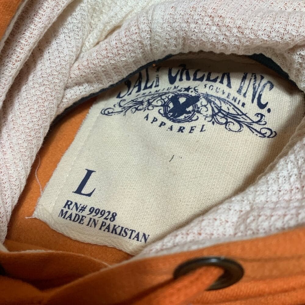 Orange men’s Florida Hoodie L - Thumbnail 2