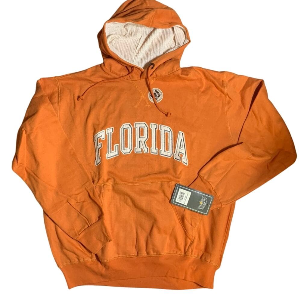 Orange men’s Florida Hoodie L - Thumbnail 3
