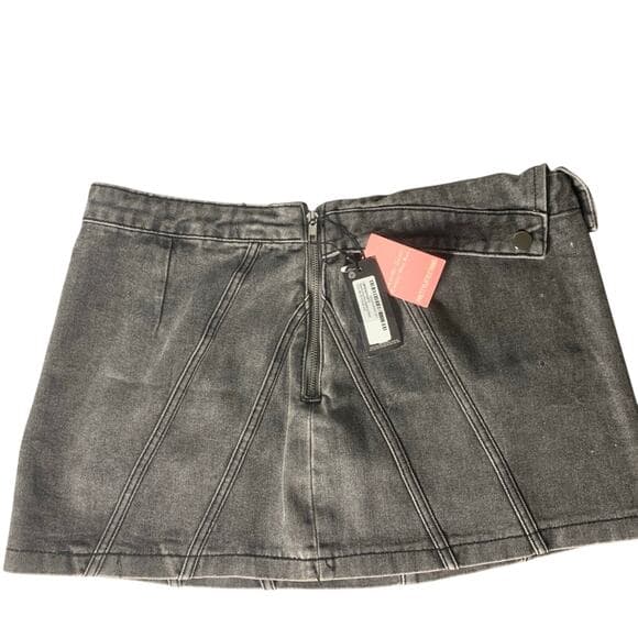 Women's Grey Skirt - Thumbnail 5