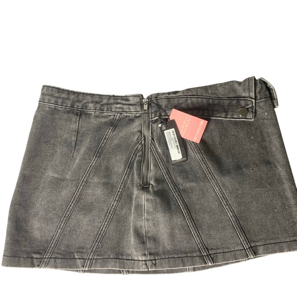 Women's Grey Skirt - Thumbnail 4