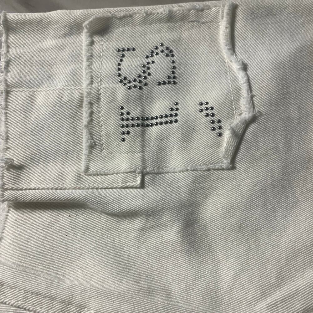Si Tu Veux White Mens Shorts Size 34 - Thumbnail 2