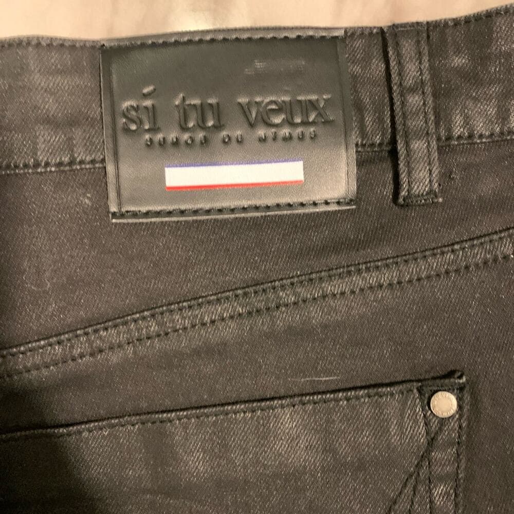 Si Tu Veux Superstack Black Mens Jeans Size 40 - Thumbnail 4