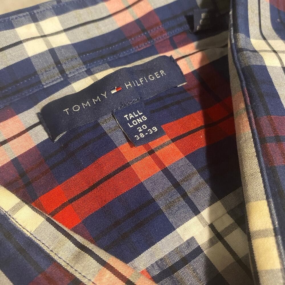 Plaid Tommy Hilfiger Button Down 2XL L - Thumbnail 3
