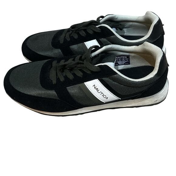 Nautica Men's Black and white Trainers sneakers size 10 - Thumbnail 9