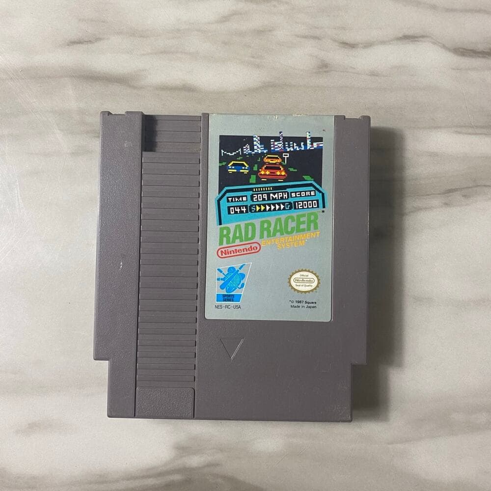 Nintendo NES RAD RACER Video game Cartridge