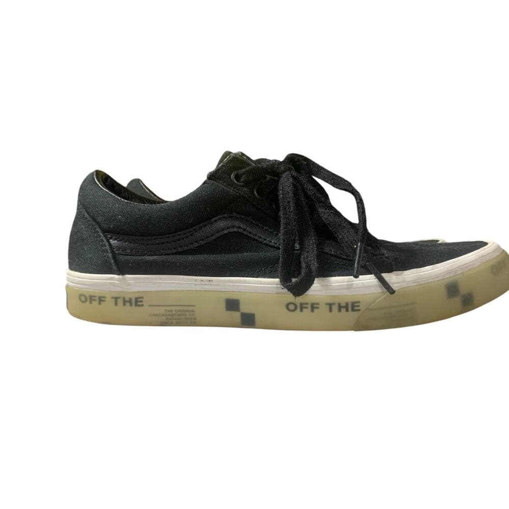 Size 7- VANS Old Skool OTW Foxing - Translucent Black - Thumbnail 4