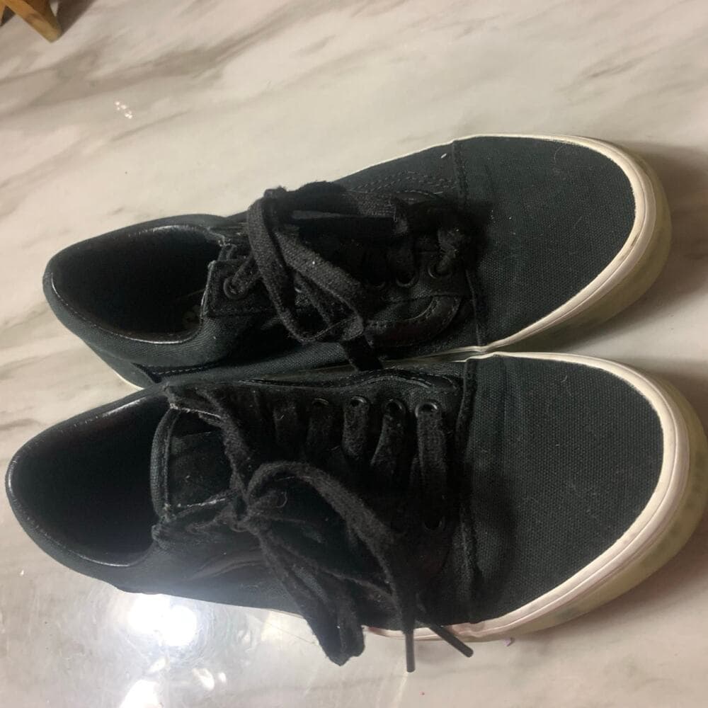 Size 7- VANS Old Skool OTW Foxing - Translucent Black - Thumbnail 2