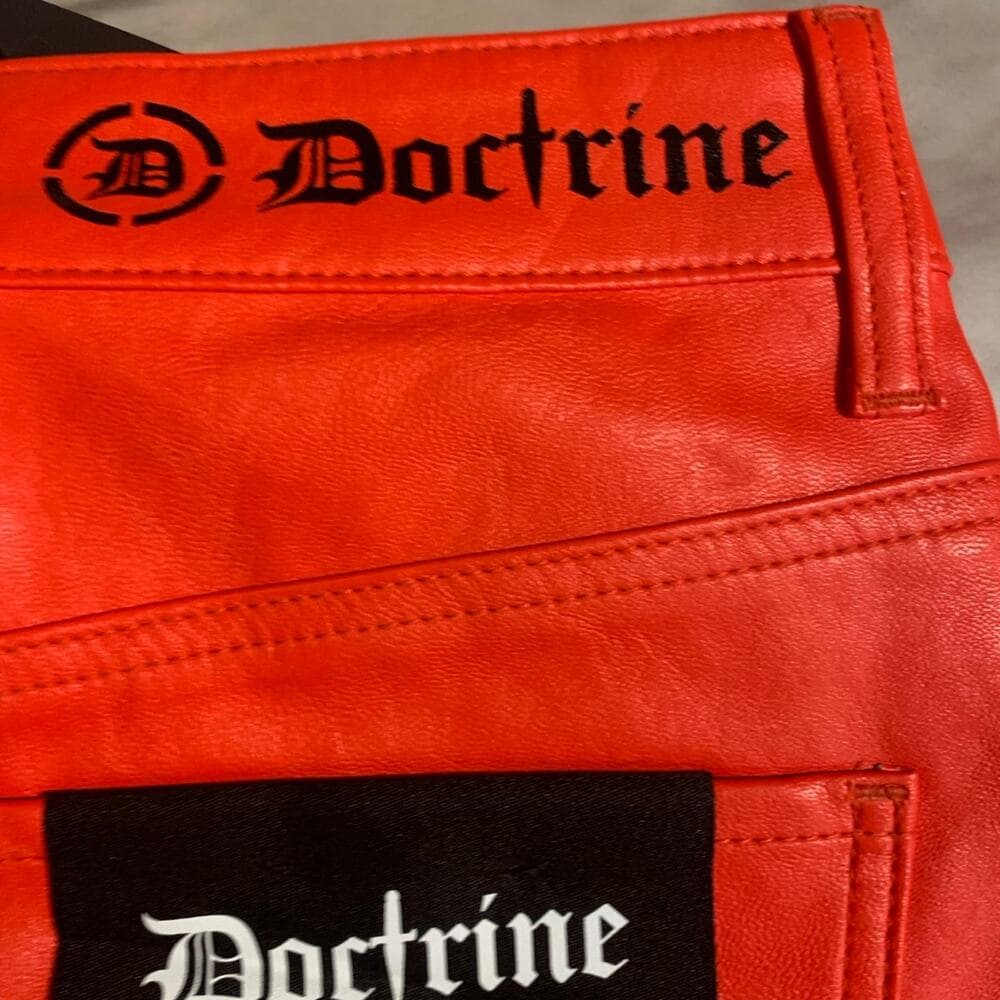 Doctrine Red Pu Superstack Mens Jeans Size 32 - Thumbnail 6