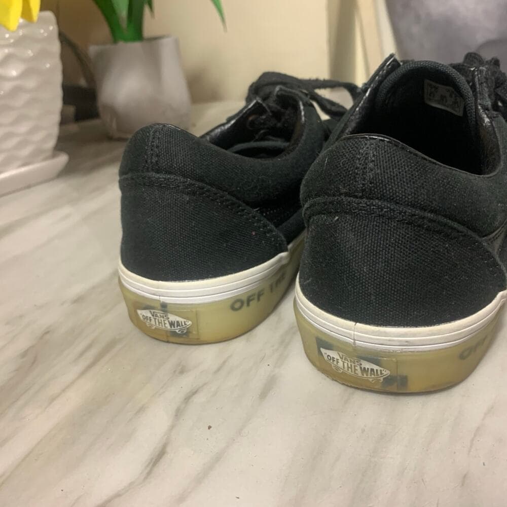 Size 7- VANS Old Skool OTW Foxing - Translucent Black - Thumbnail 3