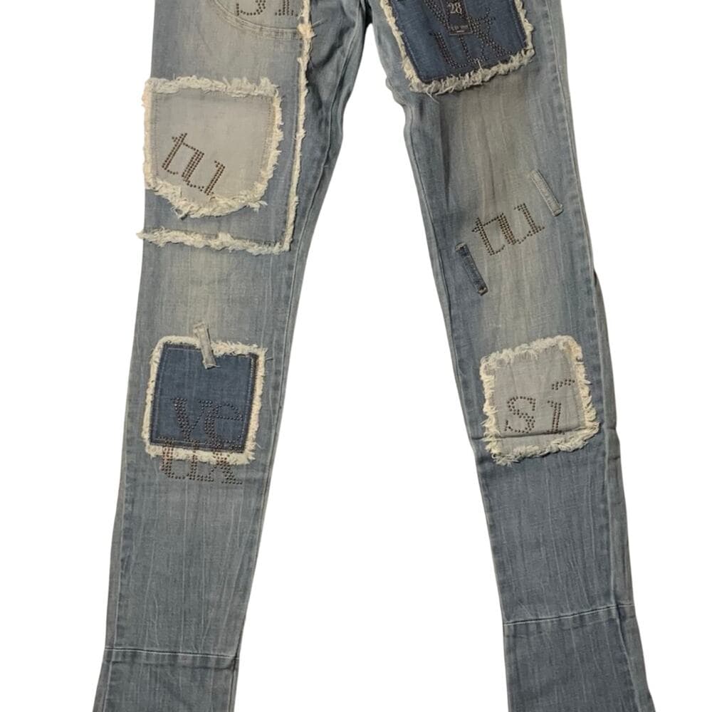 Si Tu Veux Superstack Indigo Wash Mens Jeans Size 34 - Thumbnail 7