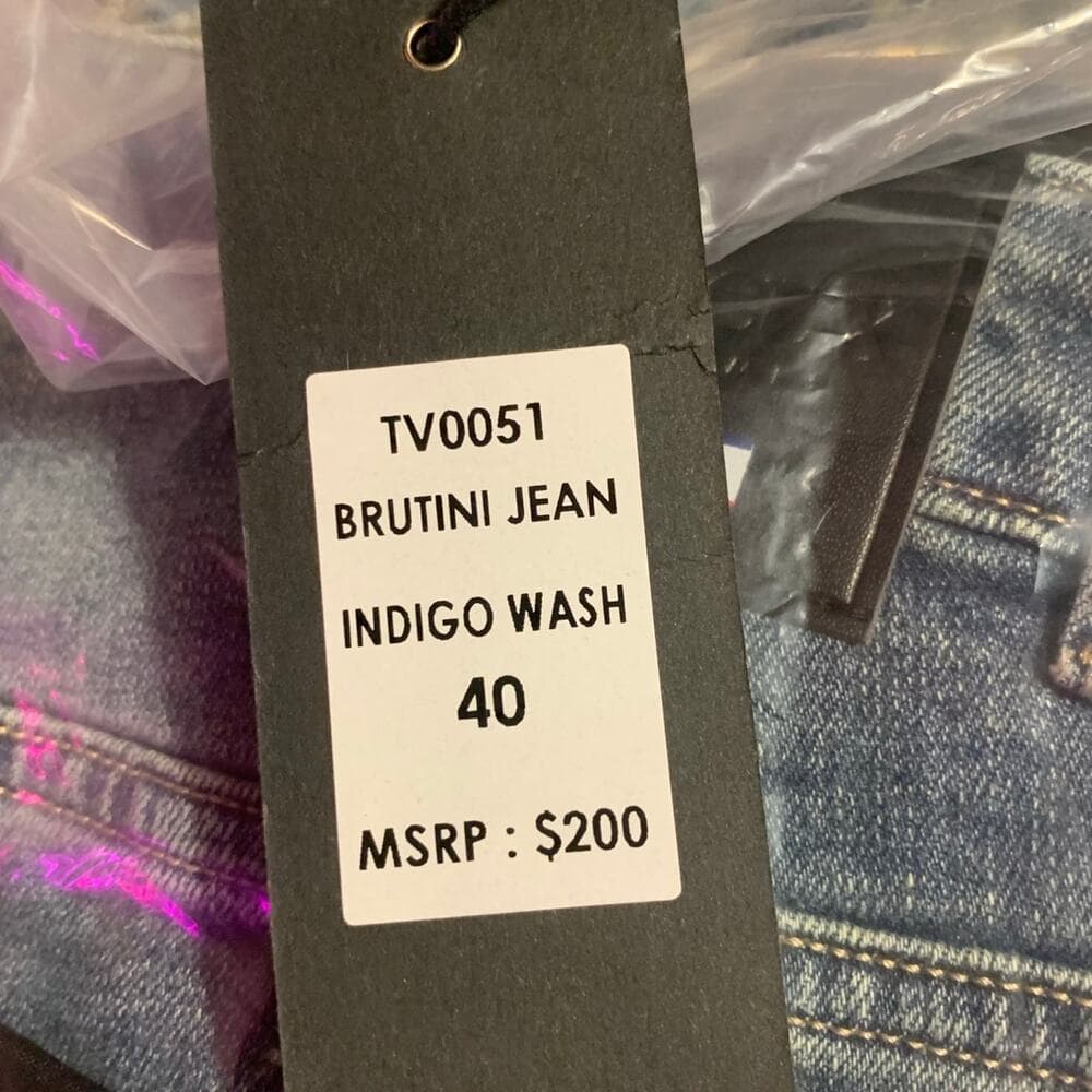 Si Tu Veux Superstack indigo Wash Mens Jeans Size 40 - Thumbnail 8