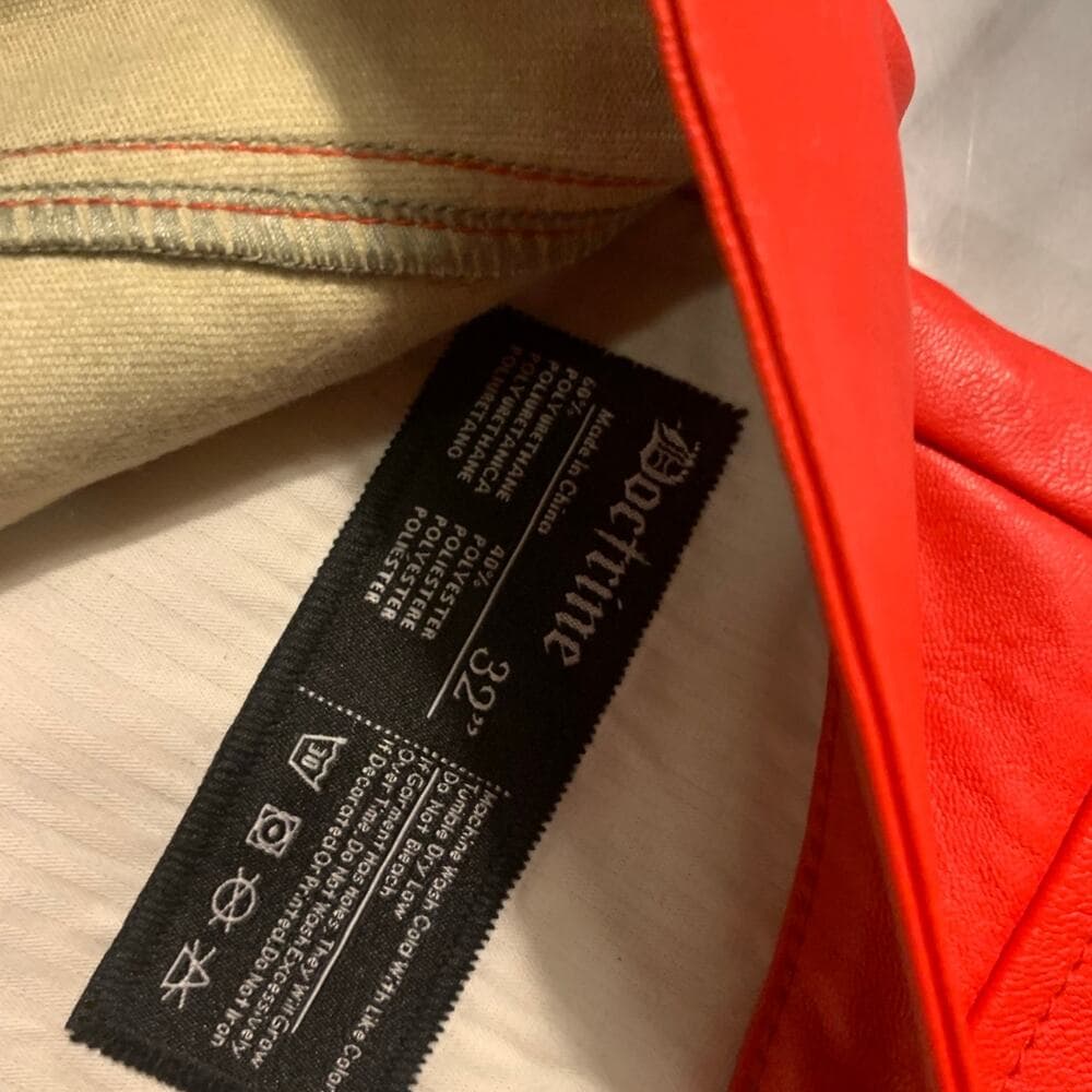 Doctrine Red Pu Superstack Mens Jeans Size 32 - Thumbnail 4