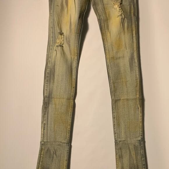 Si Tu Veux Superstack Matte Gold Mens Jeans Size 28 - Thumbnail 10