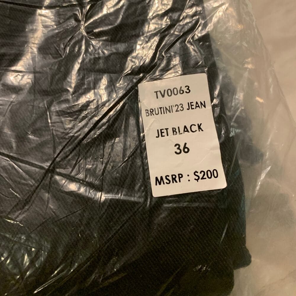 Si Tu Veux Superstack Jet Black Mens Jeans 36 - Thumbnail 6