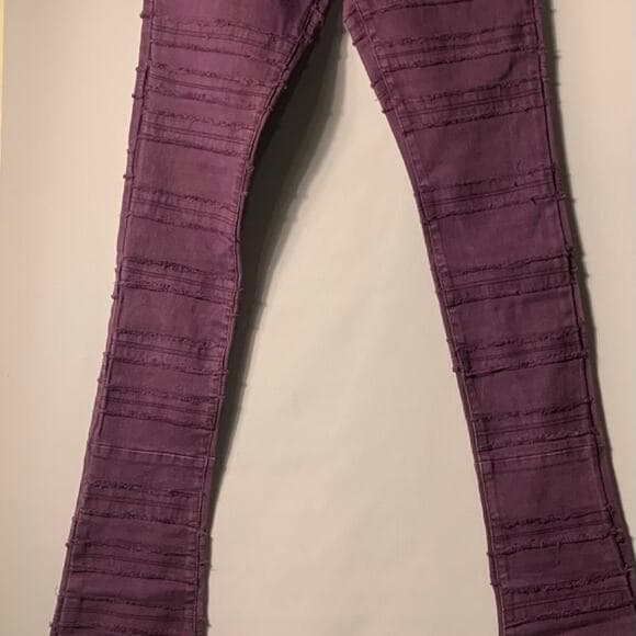 Doctrine Superstack Kill Joy Purple Mens Jeans Size 40 - Thumbnail 6