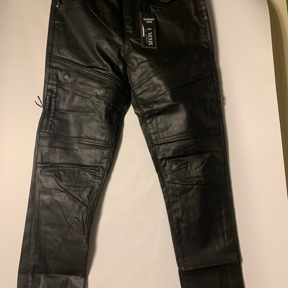 Si Tu Veux Superstack Black Wax Mens Jeans Size 32 - Thumbnail 2