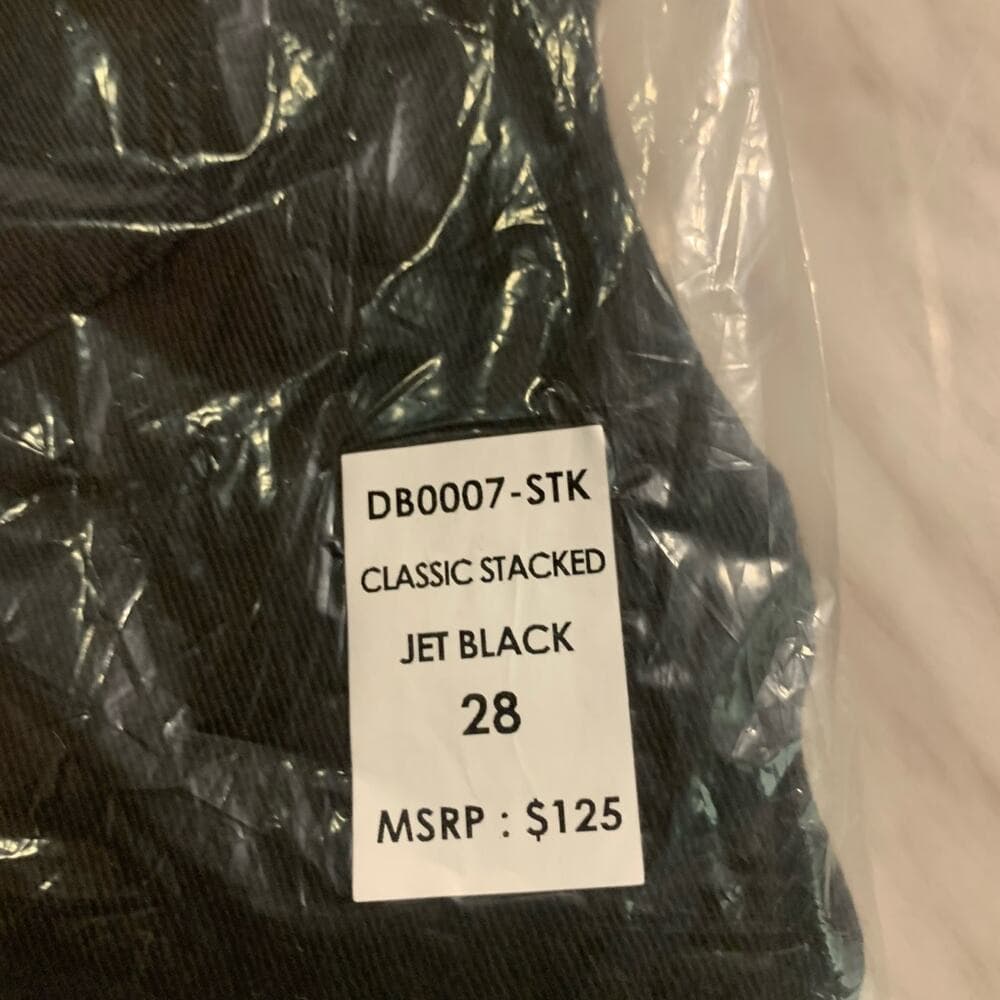 Doctrine Superstack Jet Black Mens Jeans Size 28 - Thumbnail 7