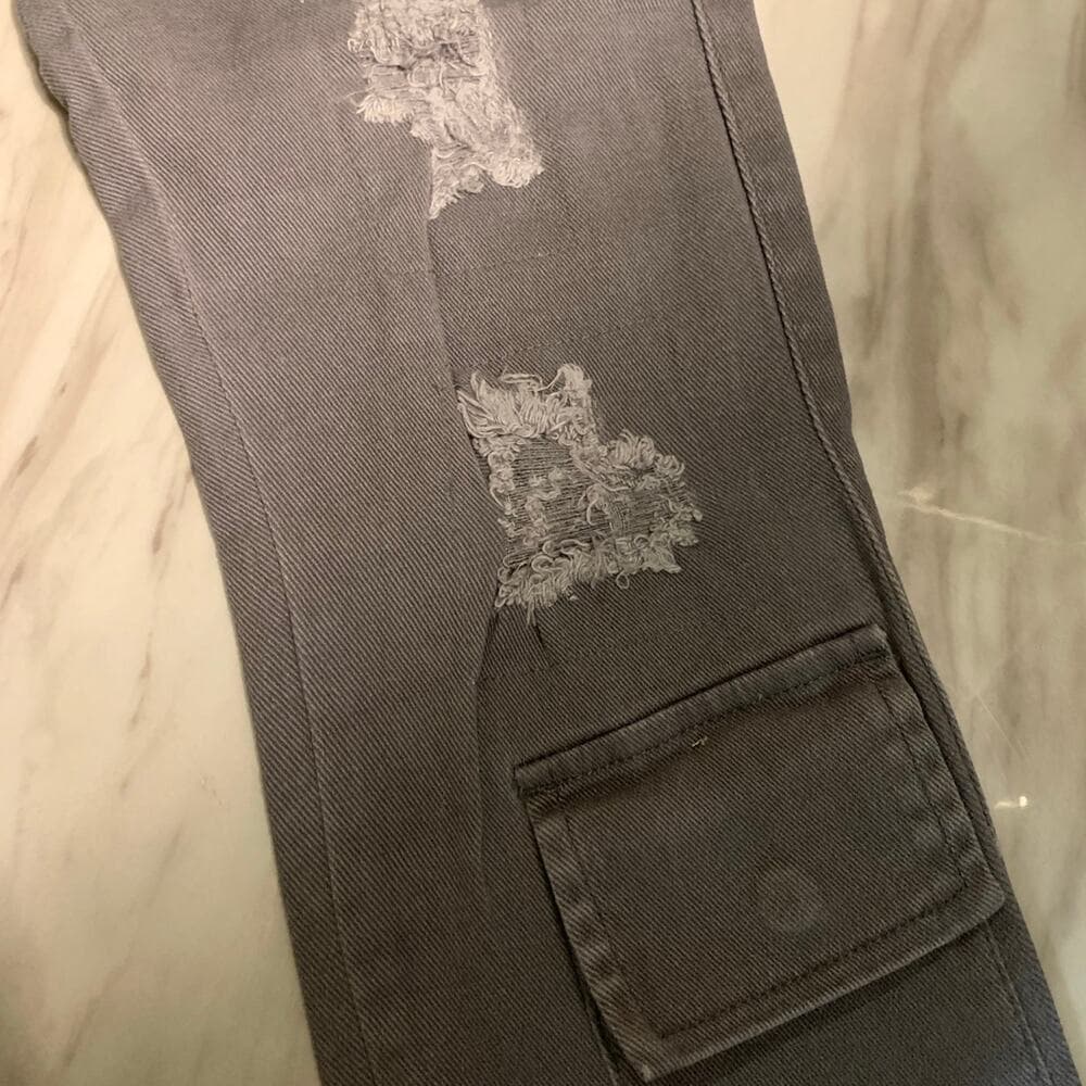 Si Tu Veux Superstack Grey Mens Jeans Size 40 - Thumbnail 4