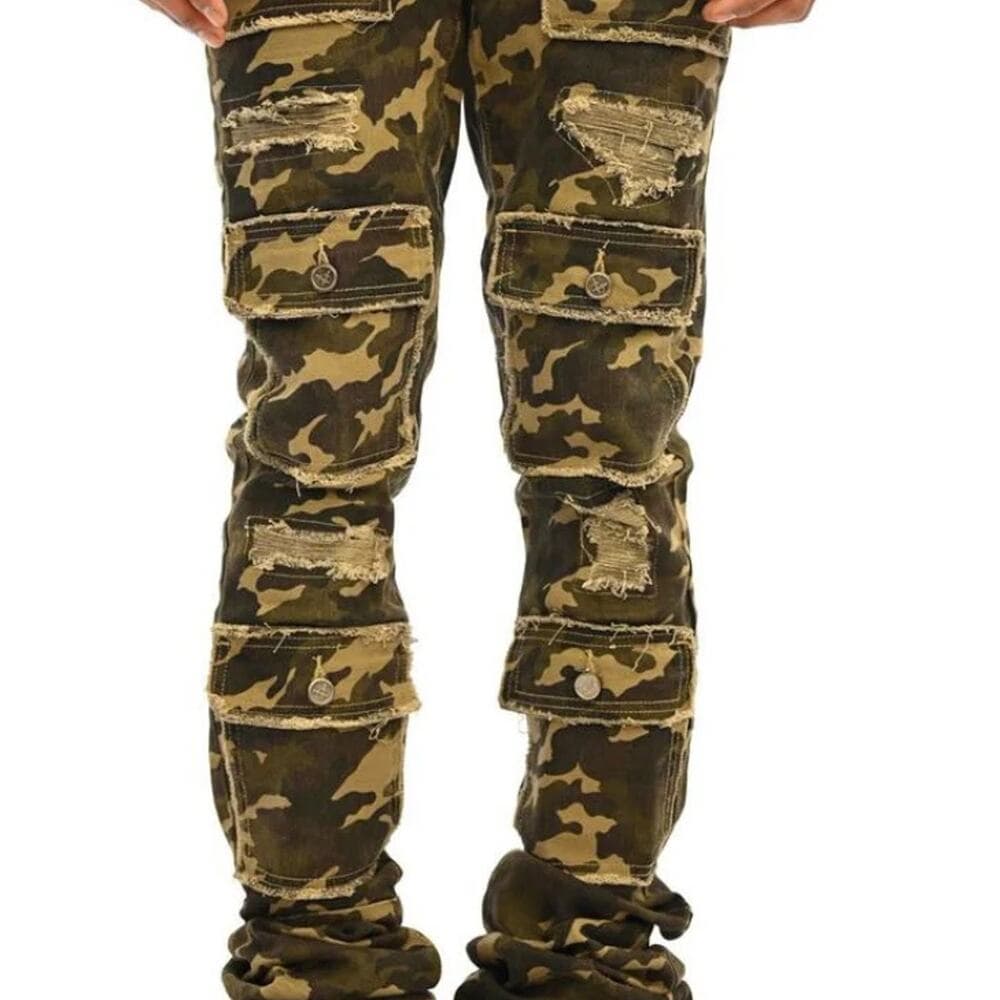 DOCTRINE SAVANT STACKED DENIM (CAMO) SIZE 32 - Thumbnail 8