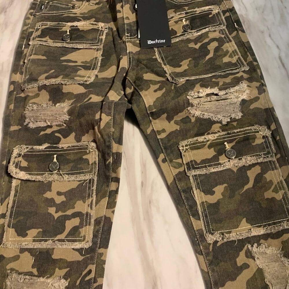 DOCTRINE SAVANT STACKED DENIM (CAMO) SIZE 32 - Thumbnail 5