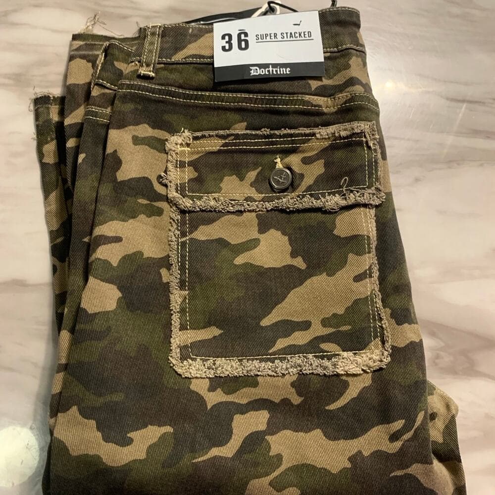 DOCTRINE SAVANT STACKED DENIM (CAMO) SIZE 36 - Thumbnail 5