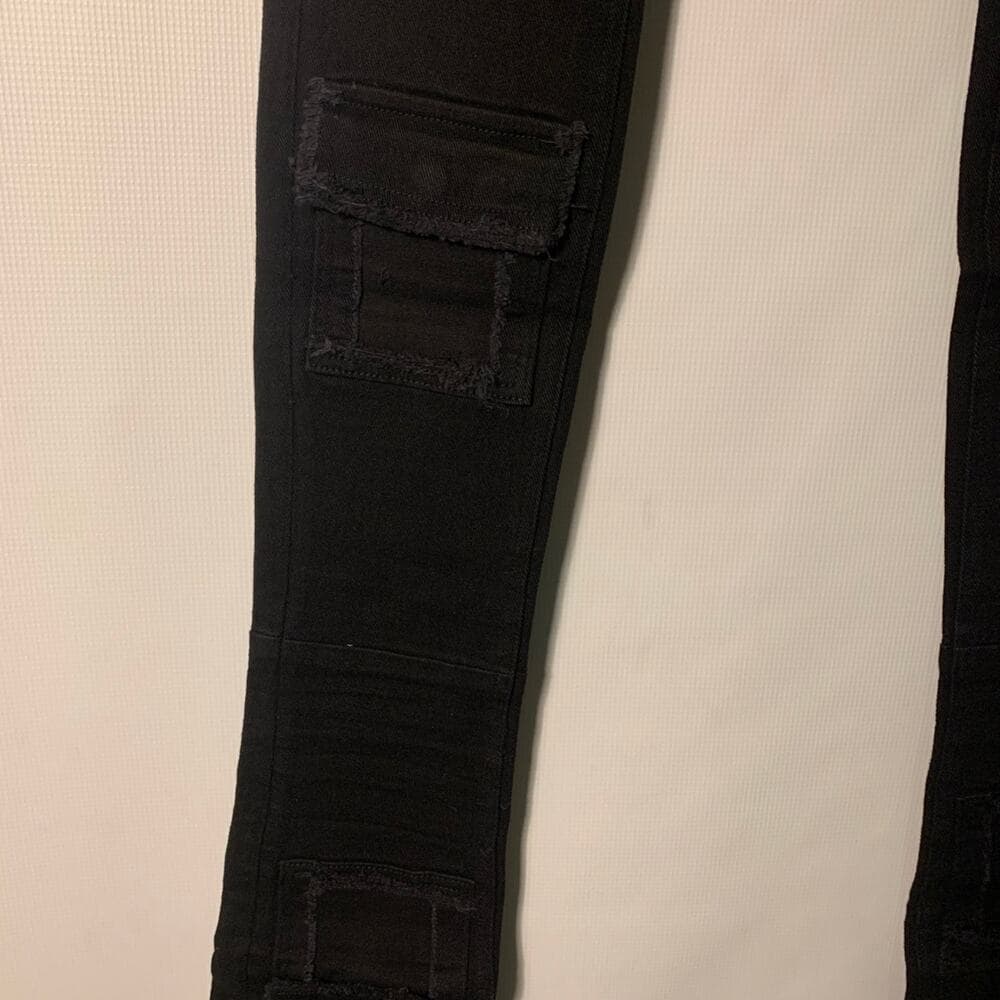 Si Tu Veux Superstack Jet Black Mens Jeans 36 - Thumbnail 2