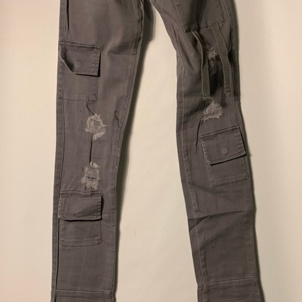 Si Tu Veux Superstack Grey Mens Jeans Size 40 - Thumbnail 7