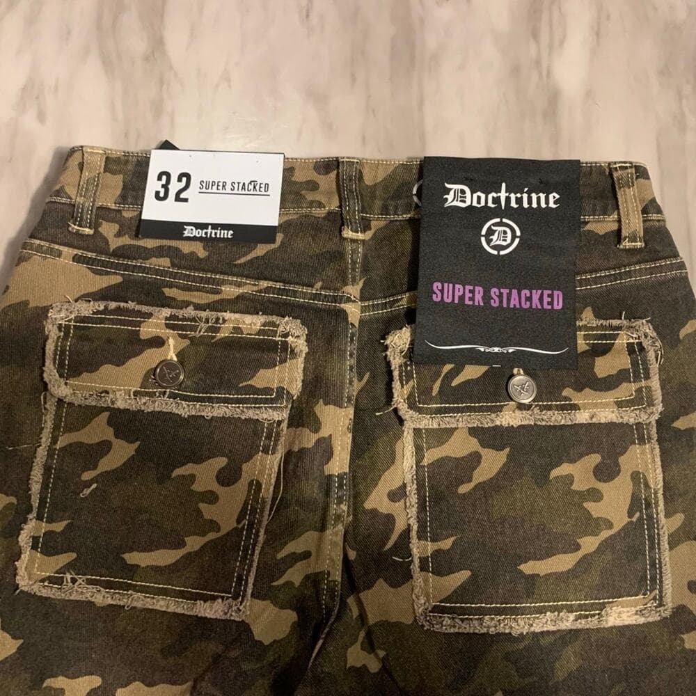 DOCTRINE SAVANT STACKED DENIM (CAMO) SIZE 32 - Thumbnail 3