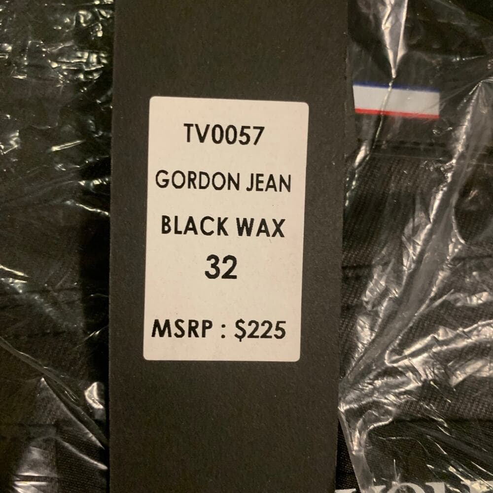 Si Tu Veux Superstack Black Wax Mens Jeans Size 32 - Thumbnail 9